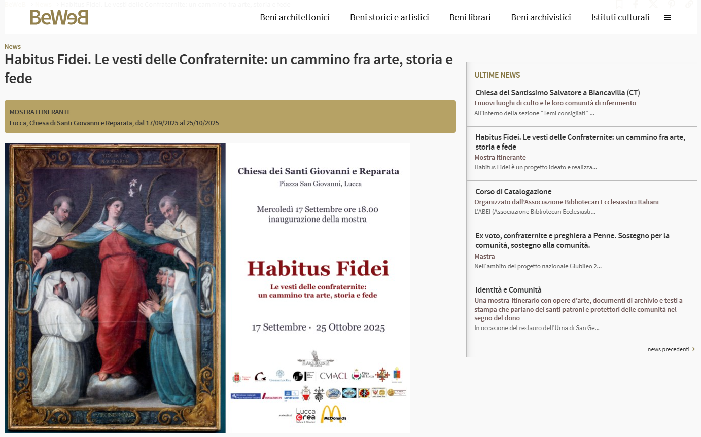 BeWeB - Ecclesiastical Heritage on the WEB