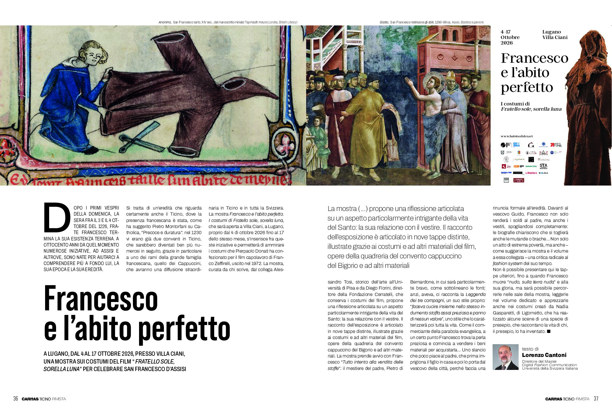 Caritas Ticino Rivista, settembre 2026