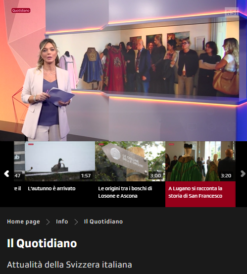 Il Quotidiano, RSI La1, mercoledì 7 ottobre 2026